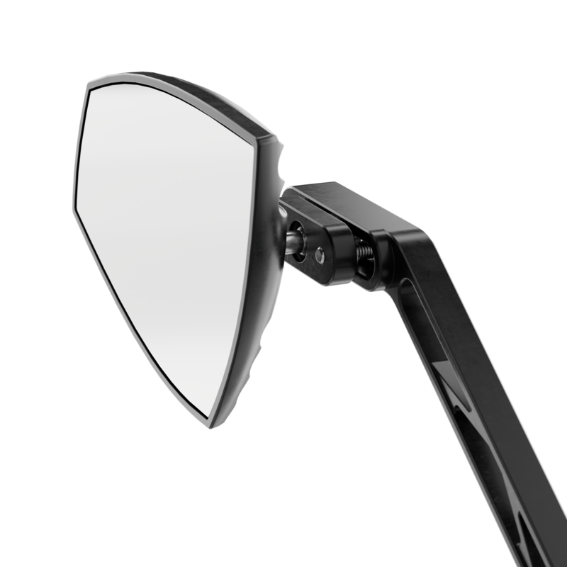 HIGHSIDER pro Handlebar Mirror Wave Black/Black (Pair)