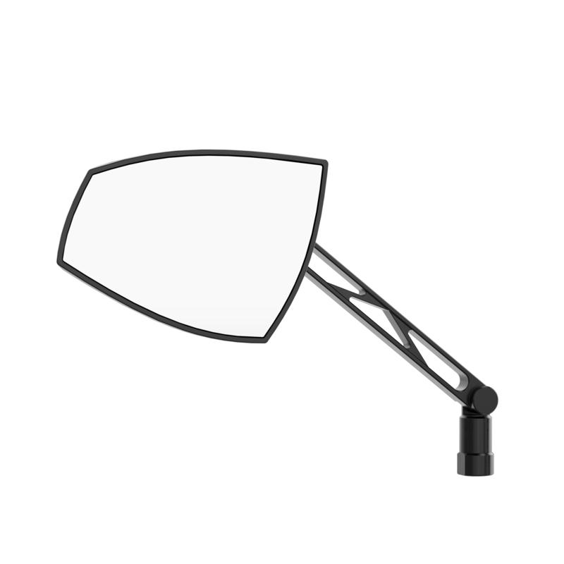 HIGHSIDER pro Handlebar Mirror Wave Black/Black (Pair)