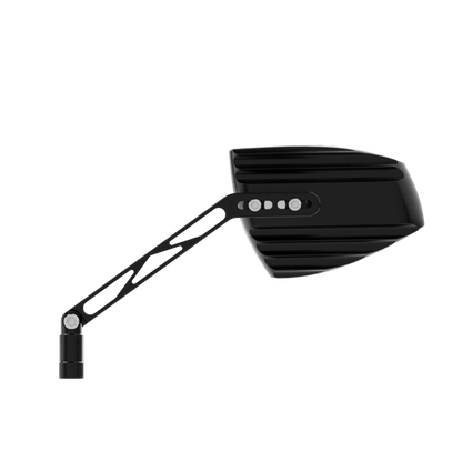 HIGHSIDER pro Handlebar Mirror Wave Black/Black (Pair)