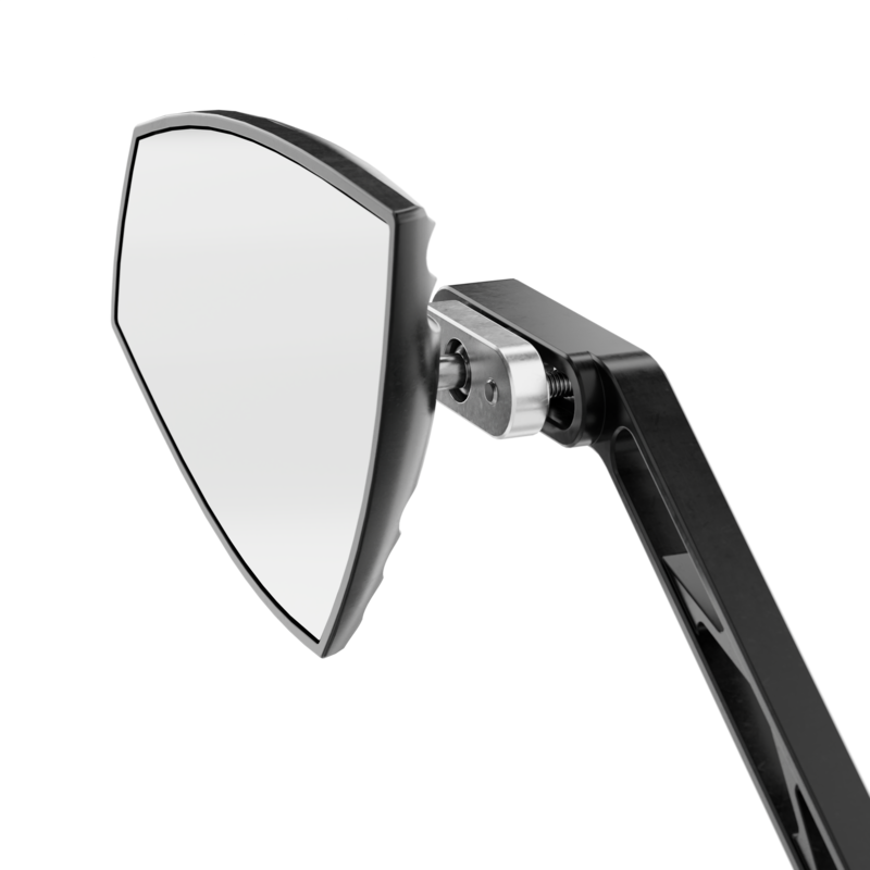 HIGHSIDER pro Handlebar Mirror Wave Black/Black (Pair)