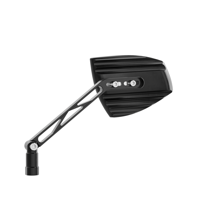 HIGHSIDER pro Handlebar Mirror Wave Black/Black (Pair)