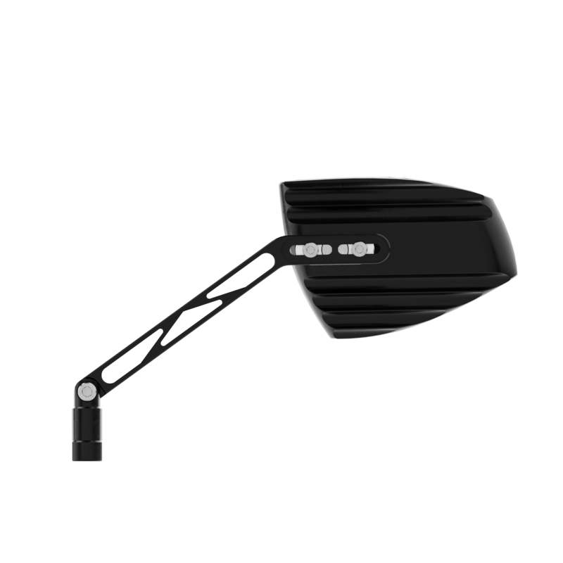 HIGHSIDER pro Handlebar Mirror Wave Black/Black (Pair)
