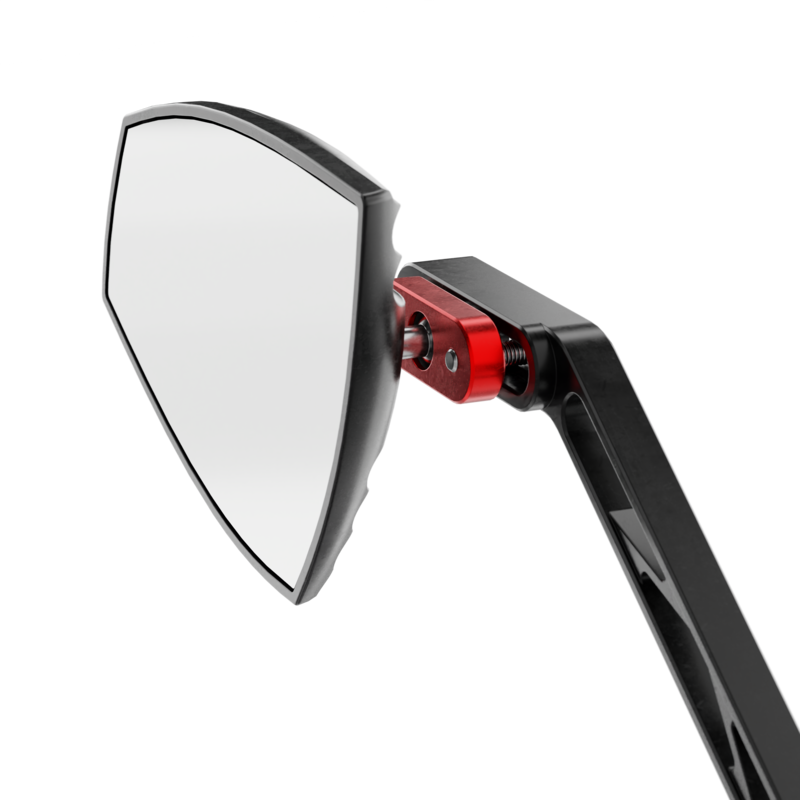HIGHSIDER pro Handlebar Mirror Wave Black/Black (Pair)