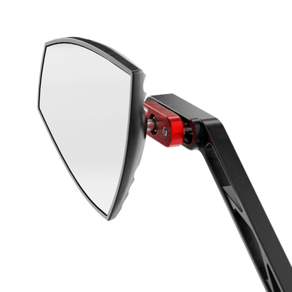 HIGHSIDER pro Handlebar Mirror Wave Black/Black (Pair)