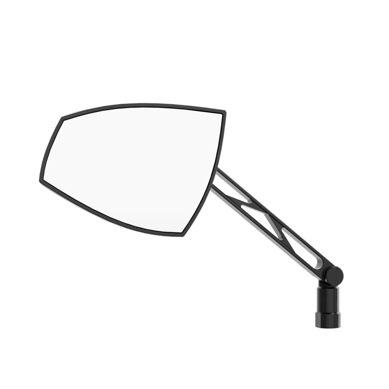 HIGHSIDER pro Handlebar Mirror Wave Black/Black (Pair)