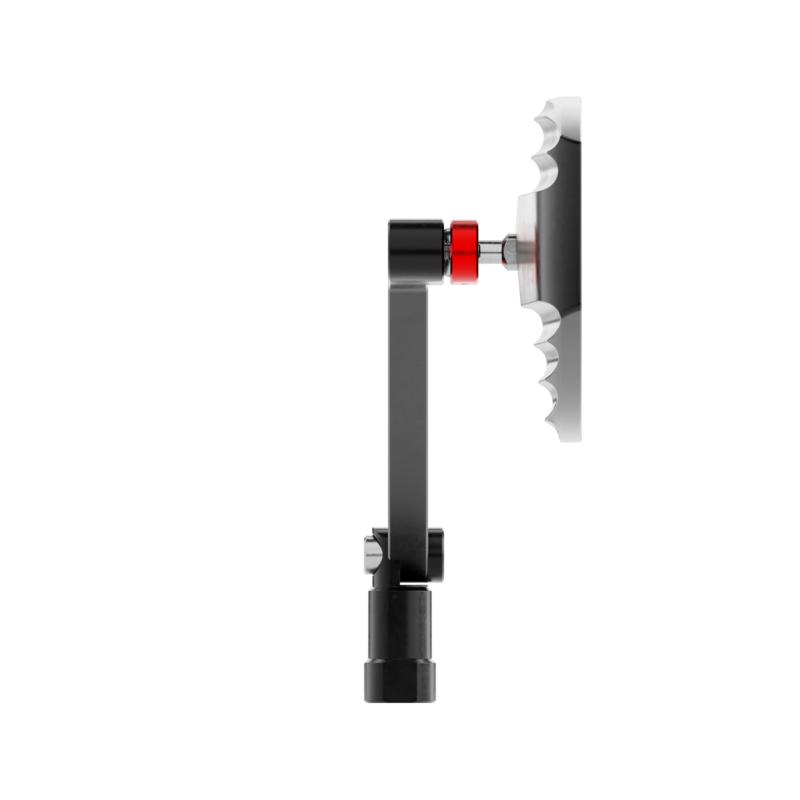 HIGHSIDER pro Handlebar Mirror Wave Black/Black (Pair)