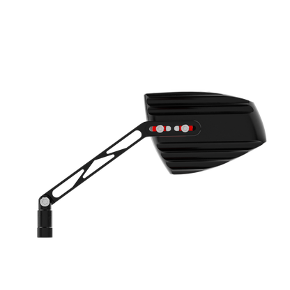 HIGHSIDER pro Handlebar Mirror Wave Black/Black (Pair)