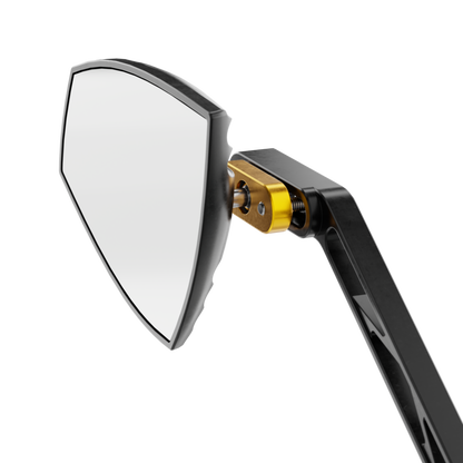 HIGHSIDER pro Handlebar Mirror Wave Black/Black (Pair)