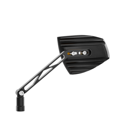 HIGHSIDER pro Handlebar Mirror Wave Black/Black (Pair)