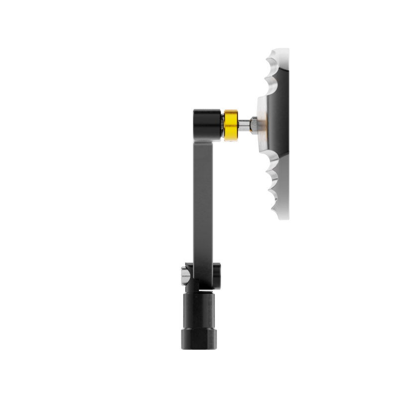 HIGHSIDER pro Handlebar Mirror Wave Black/Black (Pair)