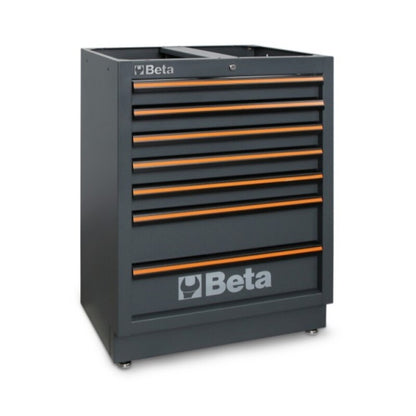BETA Fixed Module 7 Drawers Grey