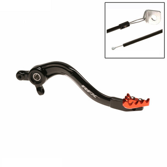 RFX Pro ST Rear Brake Lever (Black/Orange) - KTM SX85