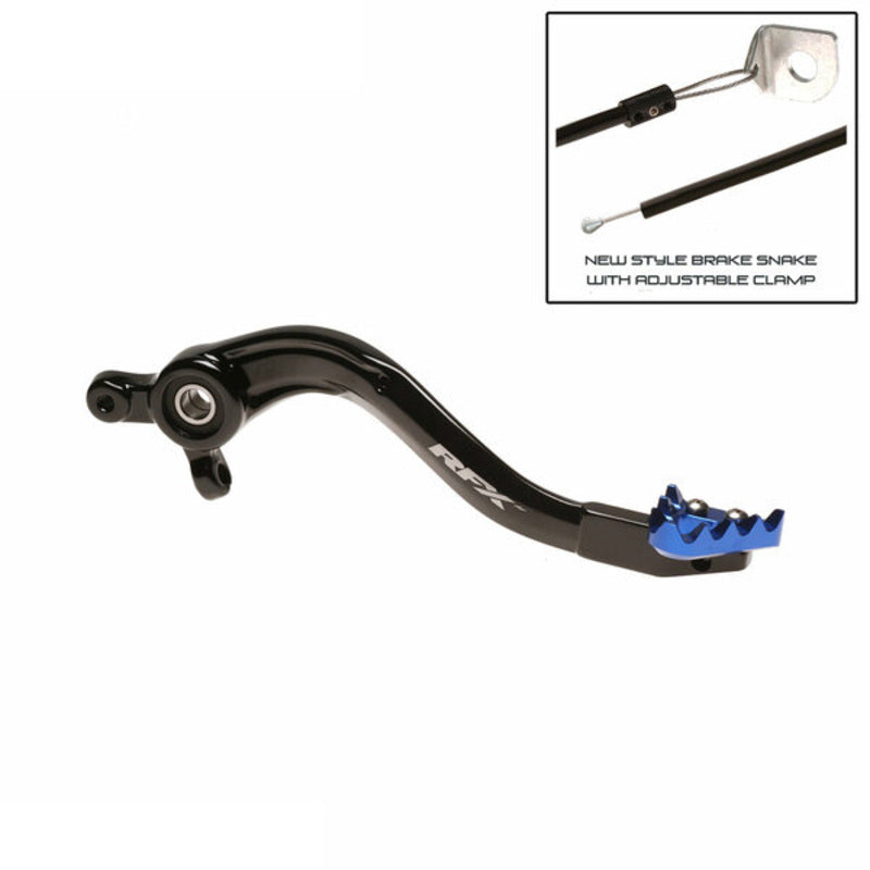 RFX Pro ST Rear Brake Lever Hard Anodised Black/Blue