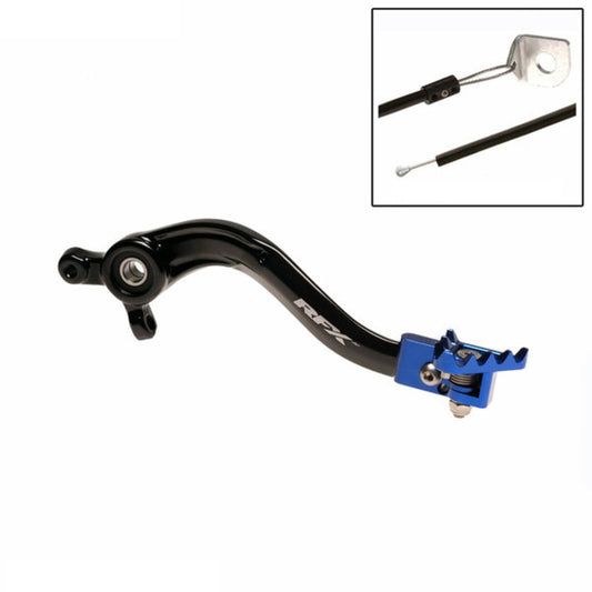 RFX Pro Series Solid-Tip Rear Brake Lever - Black/blue
