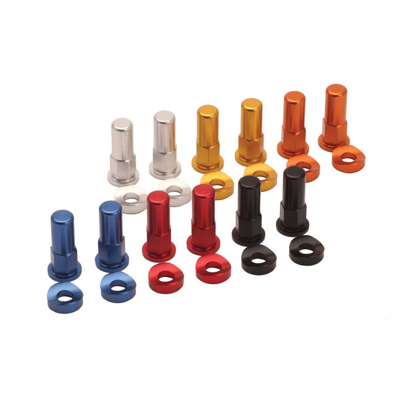 RFX Pro Rim Lock Nuts and Washers (Black) 2pcs