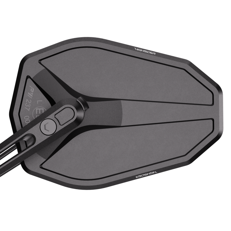 HIGHSIDER pro Handlebar Mirror Victory-Slim Black (Pair)