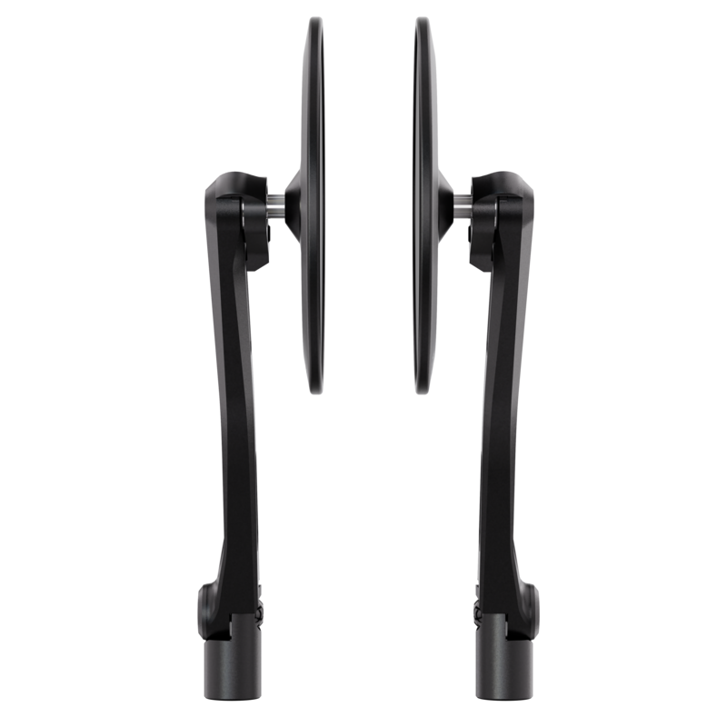 HIGHSIDER pro Handlebar Mirror Montana-Slim Black (Pair)