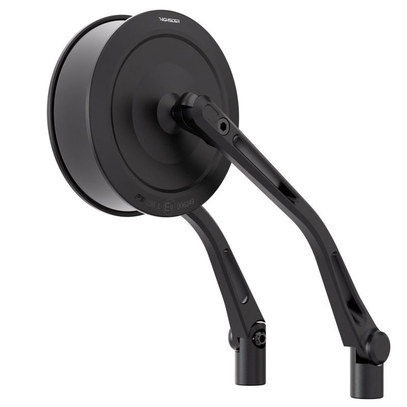 HIGHSIDER pro Handlebar Mirror Montana-Slim Black (Pair)