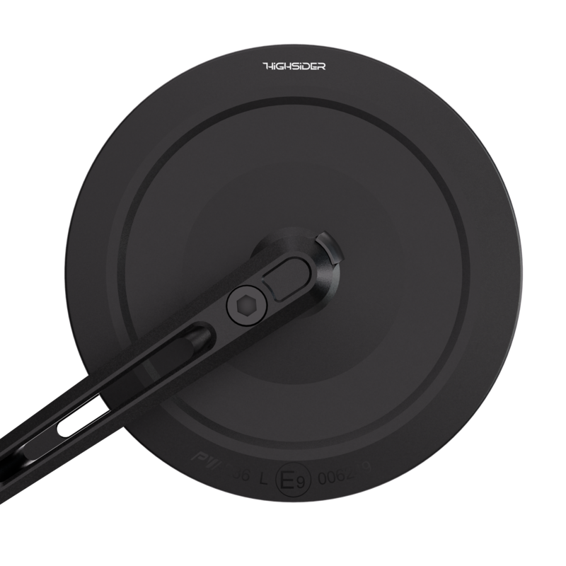HIGHSIDER pro Handlebar Mirror Montana-Slim Black (Pair)