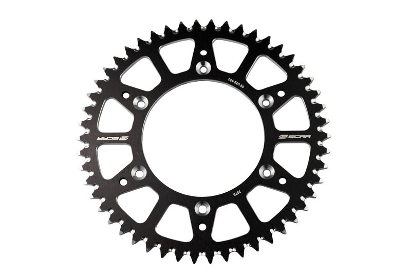 Rear sprocket SCAR Aluminium Self cleaning - 520