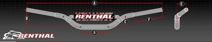 RENTHAL Twinwall 996 Villopoto/Stewart Stuur - Hard geanodiseerd