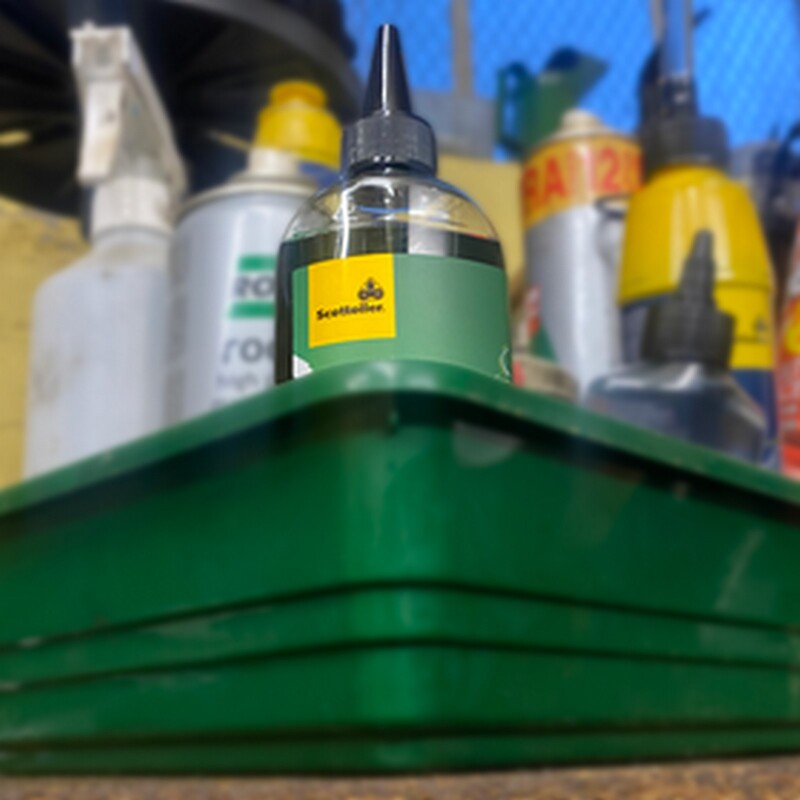 SCOTTOILER Biodegradable Lubricant Green for Chain Lubrication System - 125 ml bottle