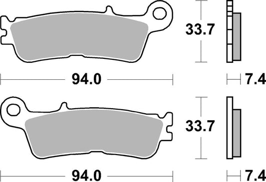 BREMBO Remblokken van gesinterd metaal 07YA55SD