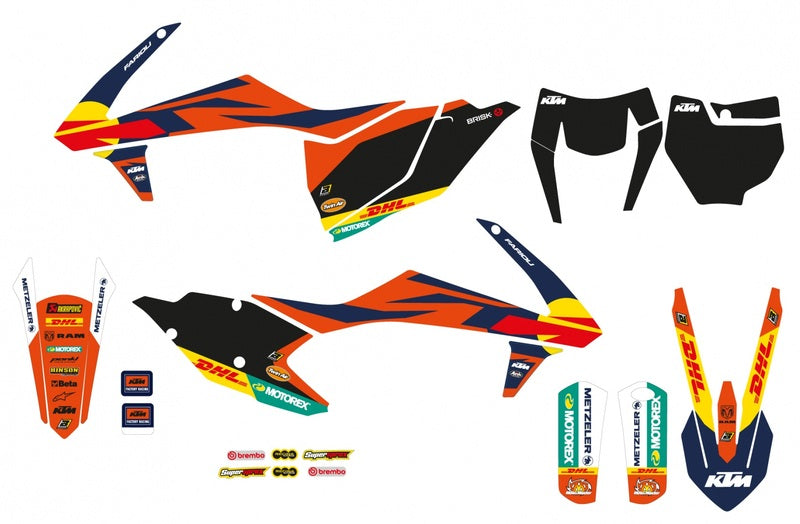 BLACKBIRD Replica KTM Factory 23 komplettes Grafik-Kit