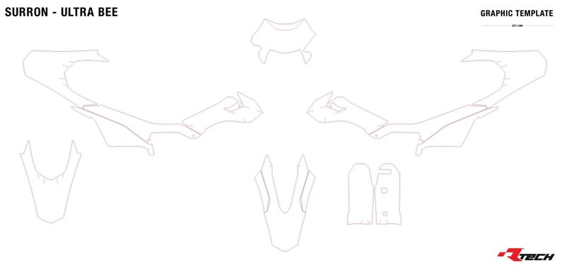 RACETECH Plastic Kit - 6 stuks