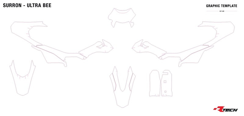 RACETECH Plastic Kit - 6 stuks