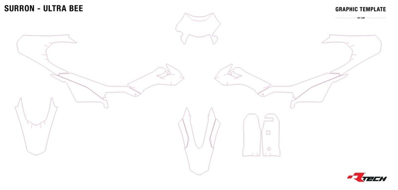 RACETECH Plastic Kit - 6 stuks