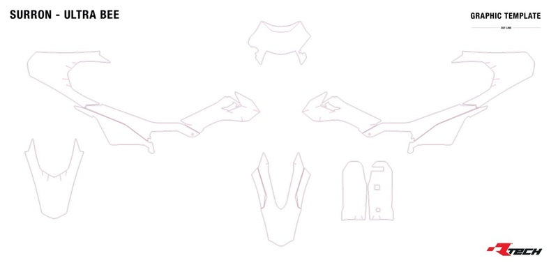RACETECH Plastic Kit - 6 stuks