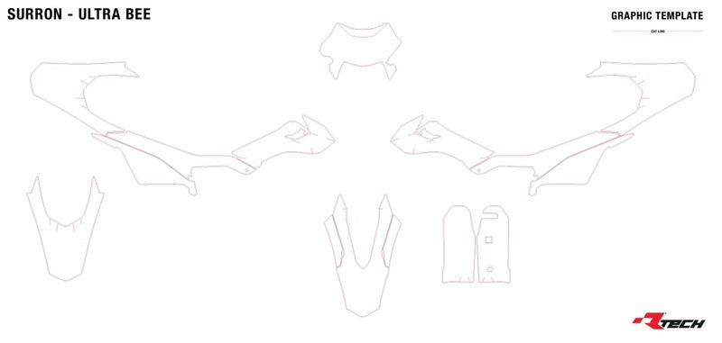 RACETECH Plastic Kit - 6 stuks