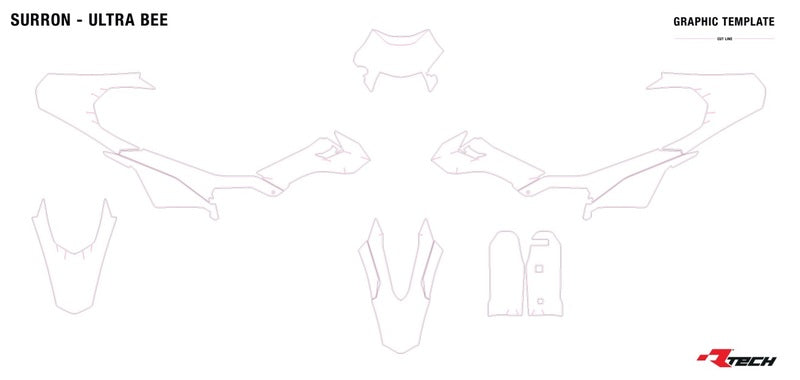 RACETECH Plastic Kit - 6 stuks