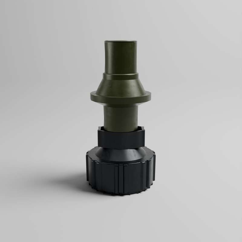 TUFF JUG Jerrycan bidon met Ripper G3 dop - Wit - 1,25G/5 L