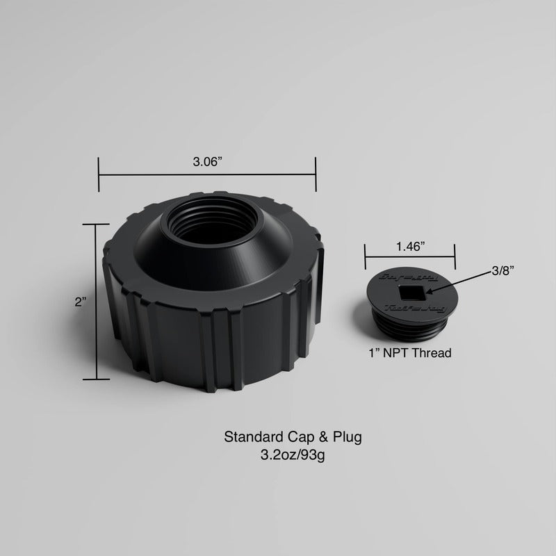 TUFF JUG Standaard dop met centrale stekker - Zwart