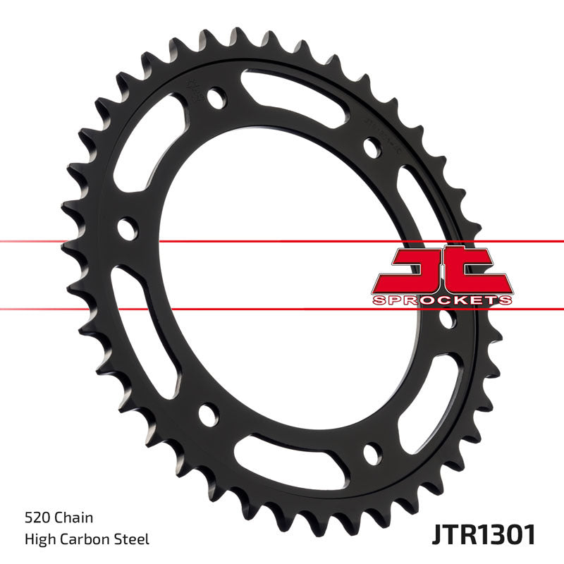 JT SPROCKETS Standaard staal achtertandwiel 1301 - 520
