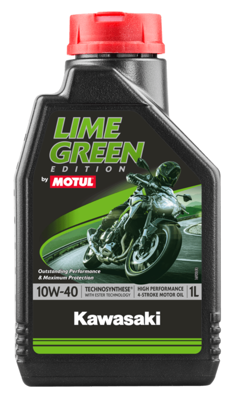 MOTUL Kawasaki Lime Green 4T Motorolie - 10W40 4 L