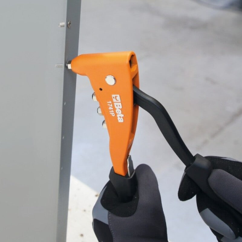 BETA Heavy-duty blindklinktang met 4 verschillende mondstukken