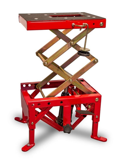 VECTOR MX Hydraulische motorlift - Wielen niet inbegrepen - Rood