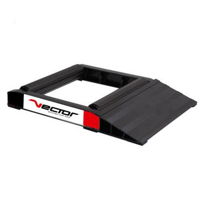VECTOR Wielsteun met rollen - Zwart