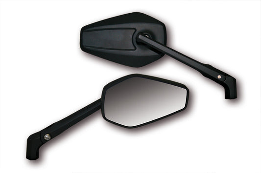 HIGHSIDER smart Handlebar Mirror Booster 2 Black (Pair)