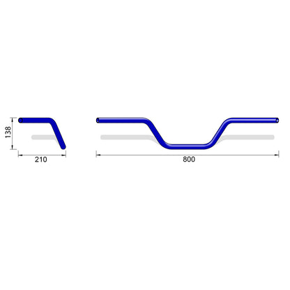 HIGHSIDER pro Touring L03 Handlebar Chrome Steel