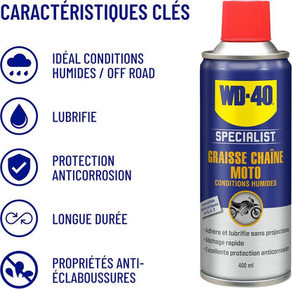 WD-40 Specialist Kettingonderhoudsset - Spray 400 ml - 2 stuks