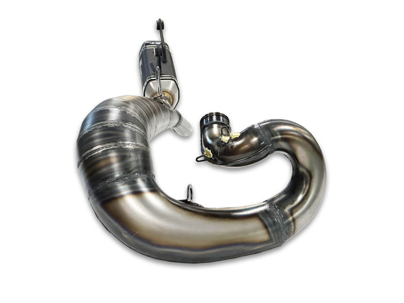 FRESCO Factory Volledig uitlaatsysteem - Carby einddemper zwart aluminium