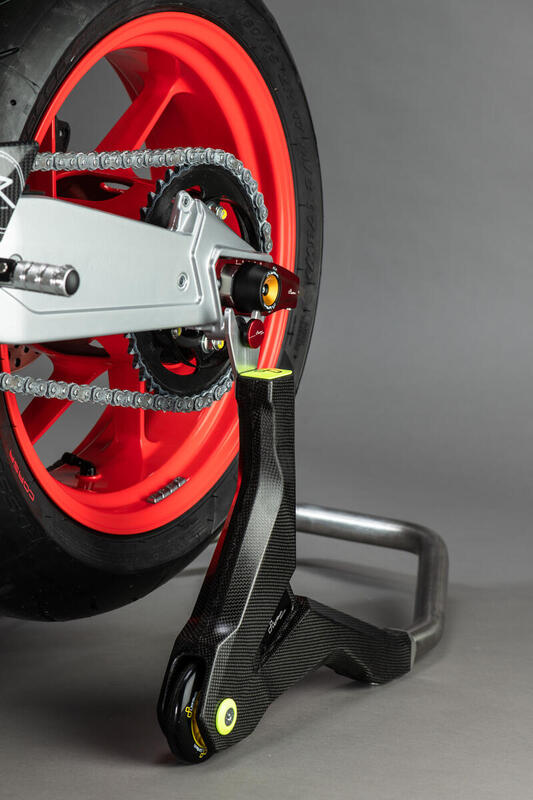 LIGHTECH Achterste paddockstand met V-steunen - Carbon