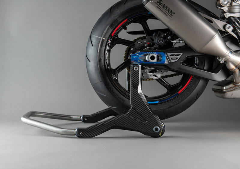 LIGHTECH Achterste paddockstand met rollen - Carbon