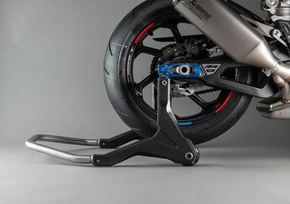 LIGHTECH Achterste paddockstand met rollen - Carbon