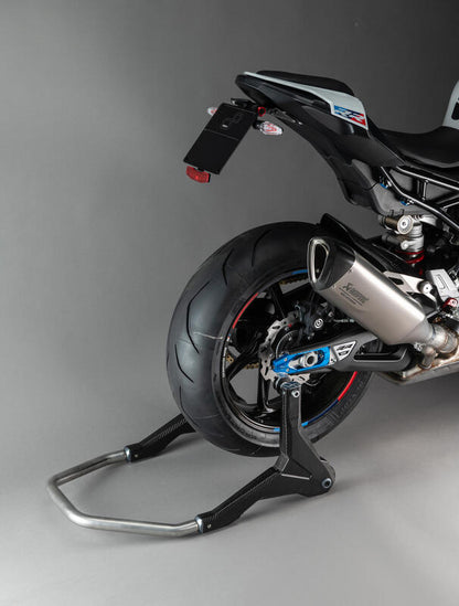 LIGHTECH Achterste paddockstand met rollen - Carbon