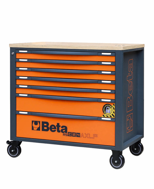 BETA RSC24AXLP/7 Gereedschapswagen met 7 laden + assortiment van 418 gereedschappen